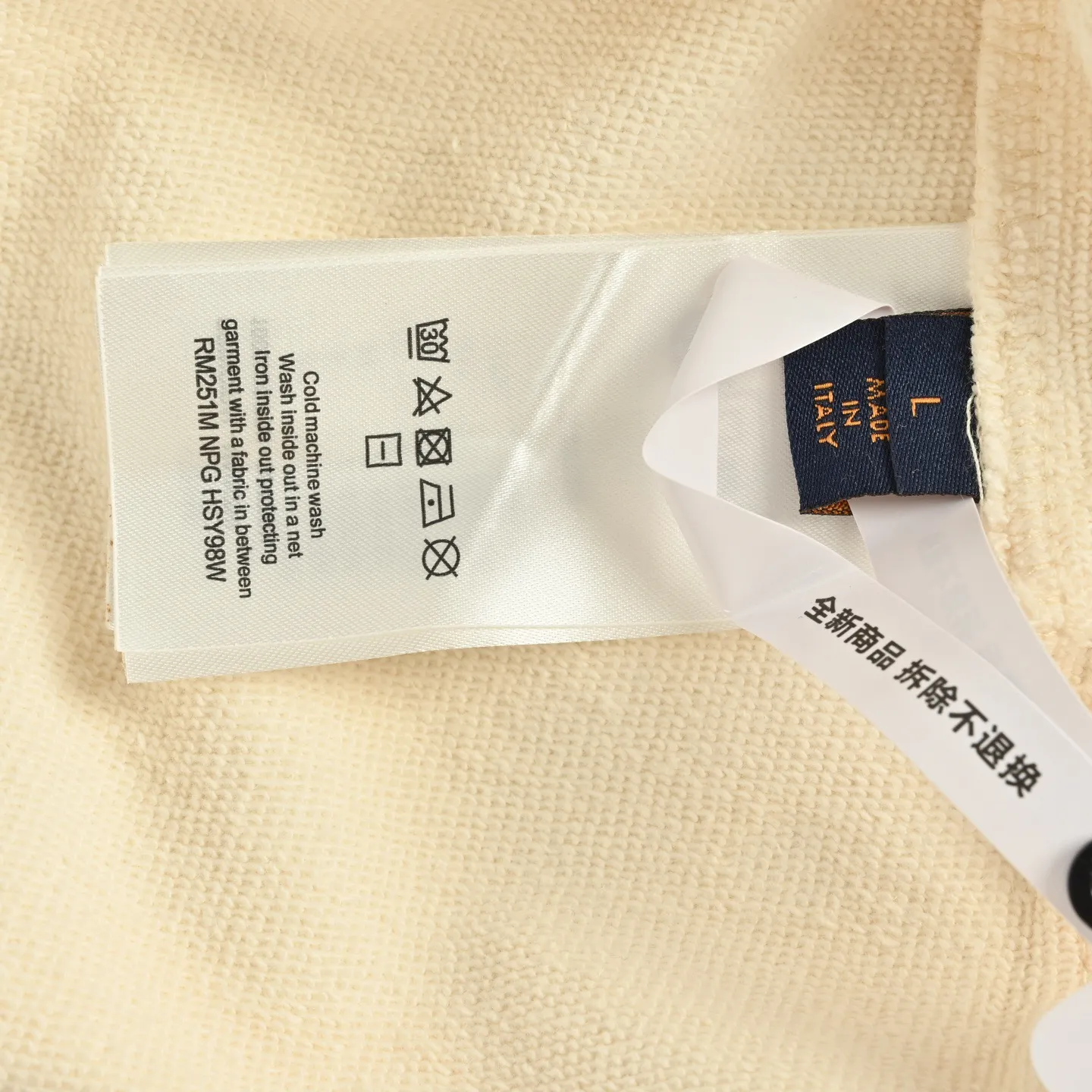 Louis Vuitton/Louis Vuitton 25Fw blue circle printed hooded sweatshirt